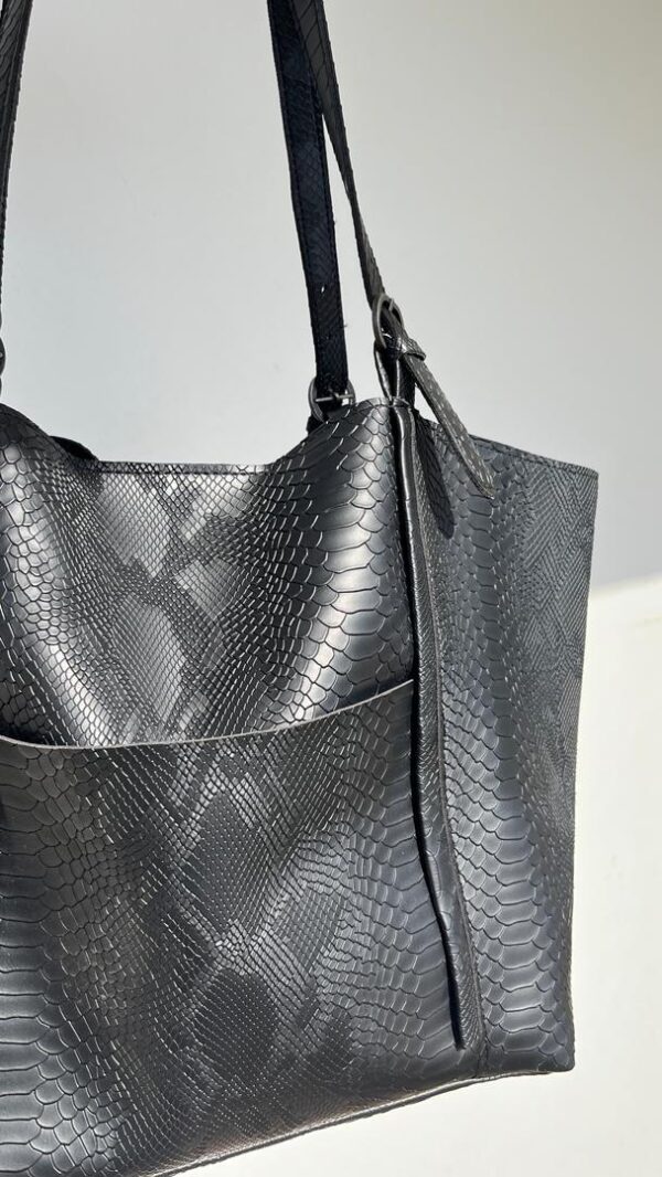 Sac imitation cuir python – Image 6