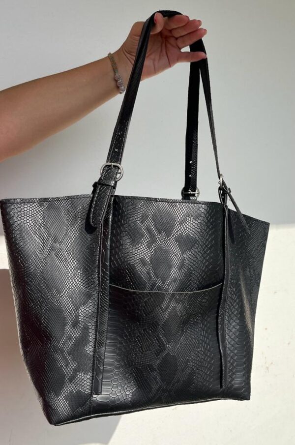 Sac imitation cuir python – Image 4