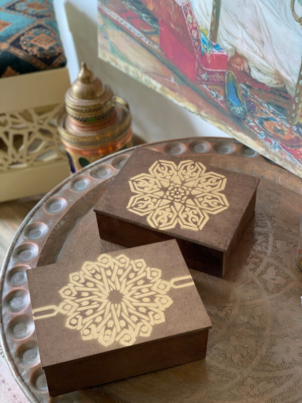 Boite à thé en bois