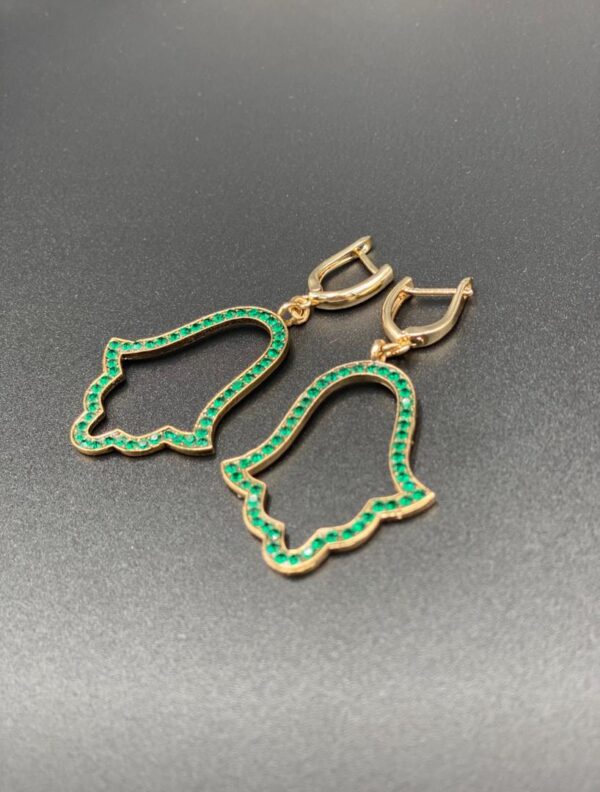Boucles d'oreilles Khamsa – Image 2