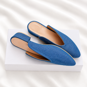 Mules en Denim clair